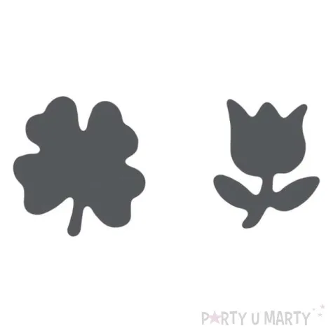 dziurkacz kreatywny koniczyna i tulipan titanum 2 szt 18mm