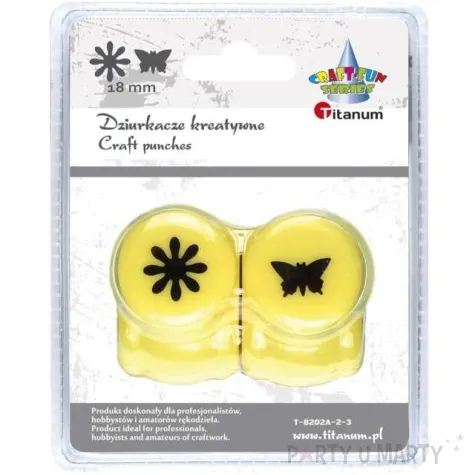 dziurkacz kreatywny motylek kwiatek titanum 18 mm