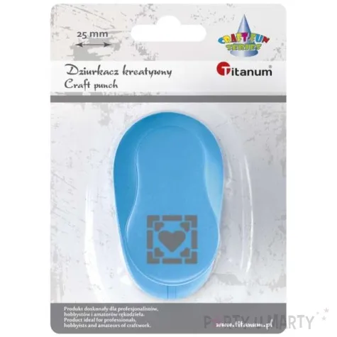 dziurkacz kreatywny serduszko mix titanum 25 mm