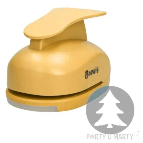 dziurkacz kreatywny swiateczna choinka zolty brewis 7 6 cm