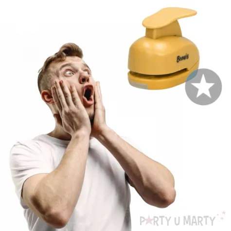 dziurkacz kreatywny swiateczna gwiazdka zolty brewis 2 5 cm
