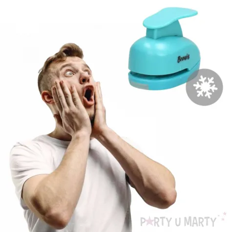 dziurkacz kreatywny swiateczna sniezynka blekitny brewis 3 8 cm