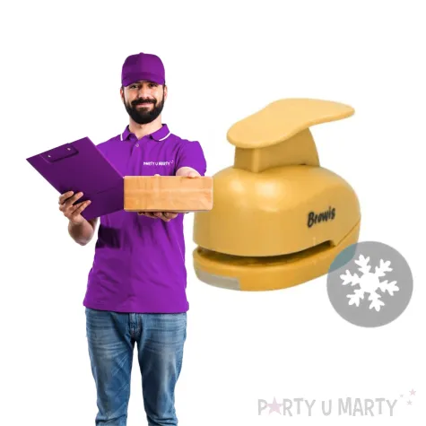 dziurkacz kreatywny swiateczna sniezynka zolty brewis 3 8 cm