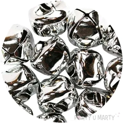 dzwoneczki dekoracyjne classic max srebrne titanum 8 szt