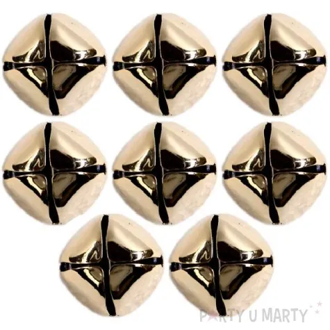 dzwoneczki dekoracyjne classic max zlote titanum 8 szt