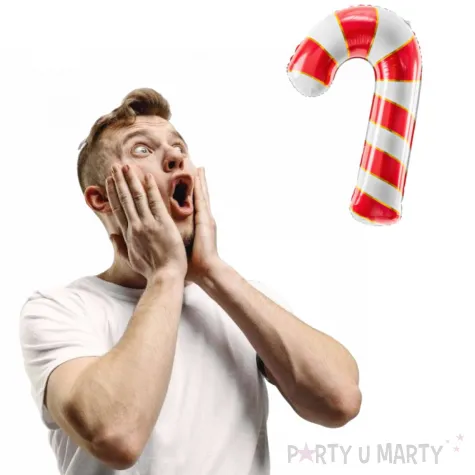 ekoracja na swieta boze narodzenie mikolajki balon foliowy lizak laska 32 shp