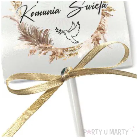 etui na lizaka komunia swieta podziekowanie boho 3 szt