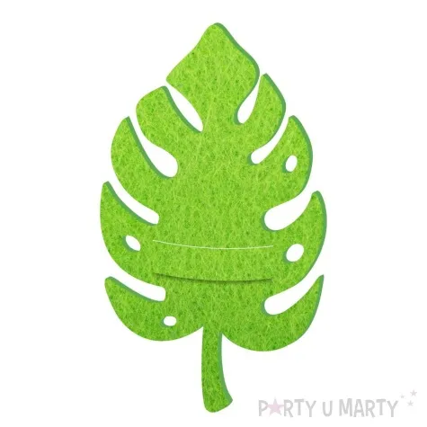 etui na sztucce lisc monstery zielony 2 szt