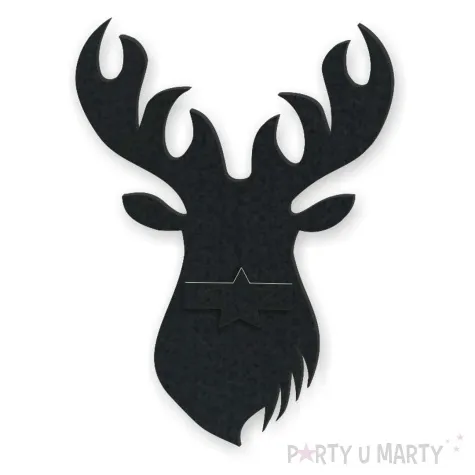 etui na sztucce renifer noca czarny 2 szt