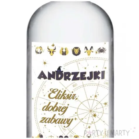 etykieta na butelke andrzejki astro zodiak 85x120 mm 5 szt