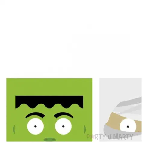 etykieta na butelke halloween potworki congee 9 x 12 cm 9 szt