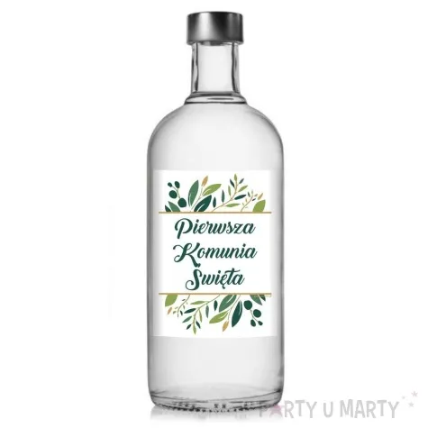 etykieta na butelke komunia swieta 85x120 mm 5 szt