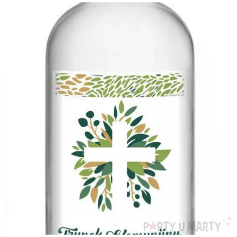 etykieta na butelke komunia swieta trunek komunijny 85x120 mm 5 szt