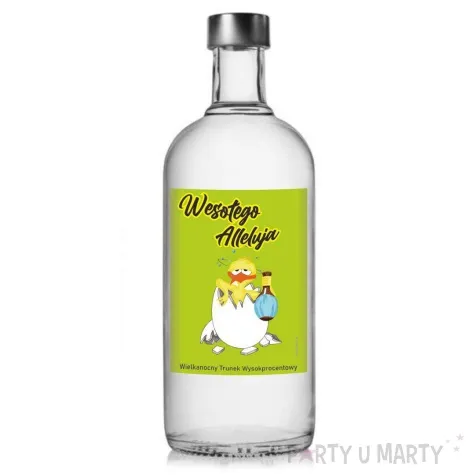 etykieta na butelke wesolego alleluja 85x120 mm 5 szt