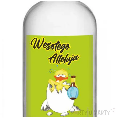 etykieta na butelke wesolego alleluja 85x120 mm 5 szt