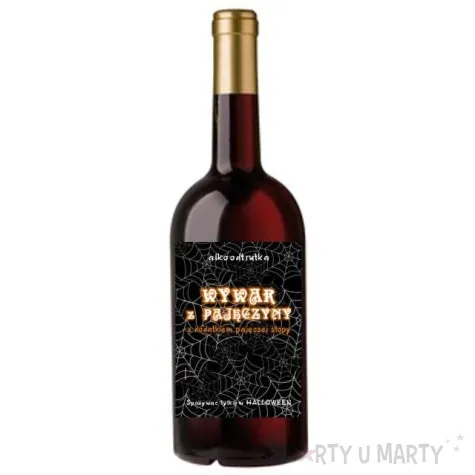 etykieta na butelke wywar z pajeczyny 85x120 mm 5 szt