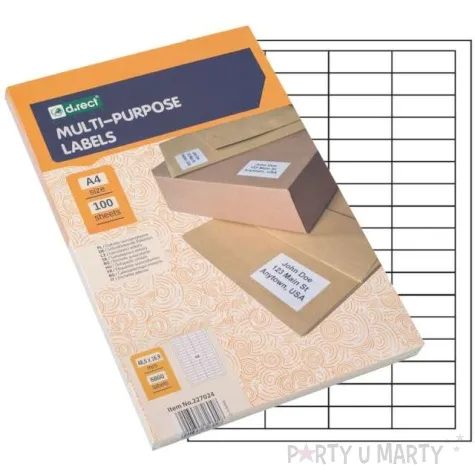 etykieta samoprzylepna a4 68 x 48 5x16 9mm d rect 100szt