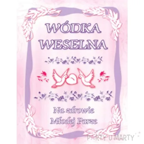 etykieta samoprzylepna na alkohol 50 szt