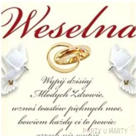 etykiety na butelke wodka weselna kremowa dekoracjepolska 25szt