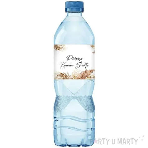 etykiety na wode mineralna komunia swieta boho 45x225 mm 3 szt