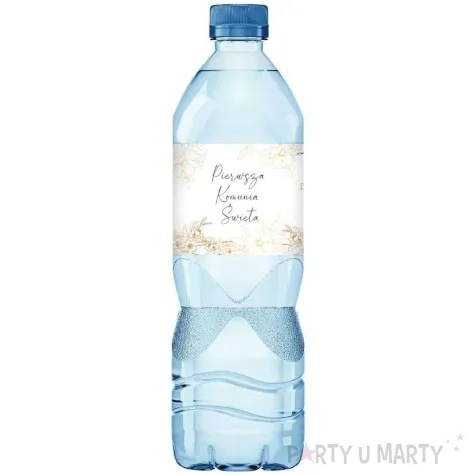 etykiety na wode mineralna komunia swieta gold line 45x225 mm 3 szt