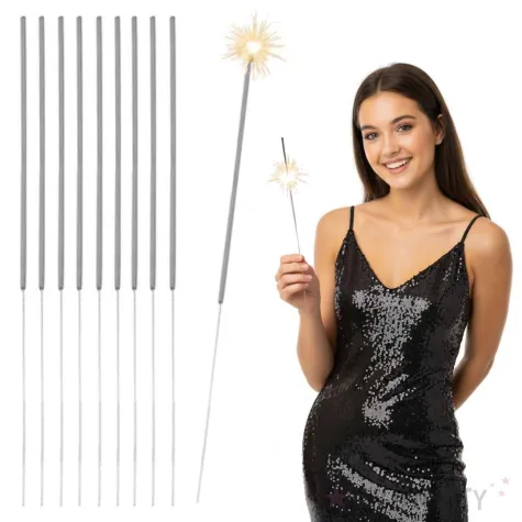 fajerwerki zimne ognie classic na nowy rok sylwestra wesele urodziny 28 cm 10 szt