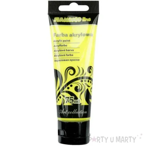 farba akrylowa art collection zolty cytrynowy flamingo 75ml
