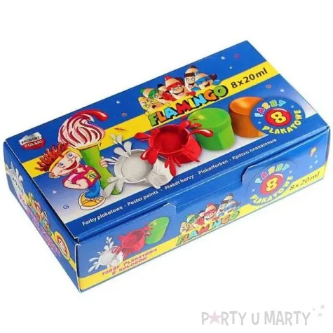 farby plakatowe classic mix abino 20 ml 8 szt