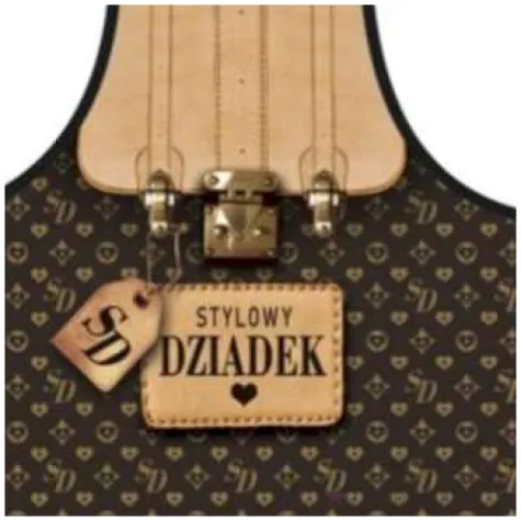 fartuch kuchenny stylowy dziadek czarny party tino