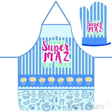 fartuch kuchenny super maz przy garach rekawica passion cards