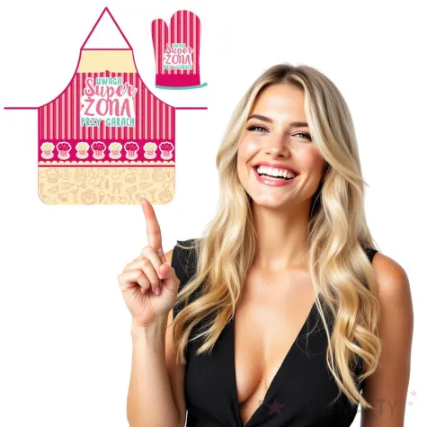 fartuch kuchenny super zona przy garach rekawica passion cards
