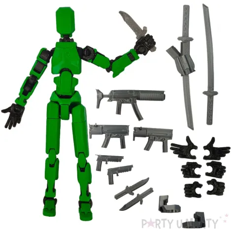 figurka kolekcjonerska mini roboty zielony 14 cm