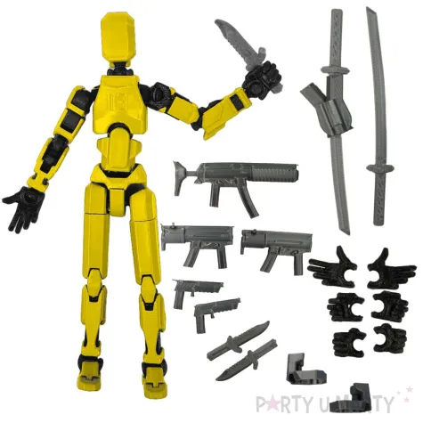 figurka kolekcjonerska mini roboty zolty 14 cm