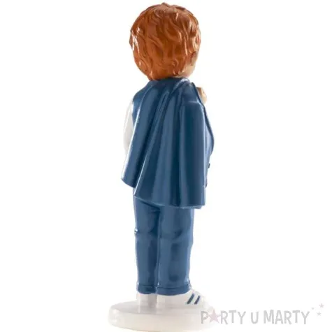 figurka na tort chlopiec w marynarce dekora 16 4 cm