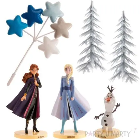 figurka na tort kraina lodu elsa anna olaf zestaw dekora 9 5 cm