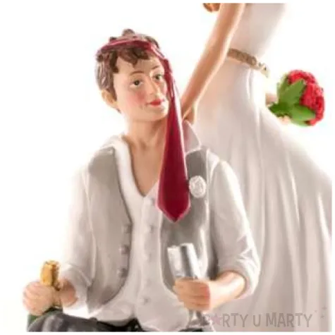 figurka na tort pan mlody po drinkach dekora 14 cm