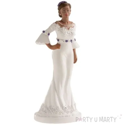 figurka na tort panna mloda elegancka dekora 16 cm