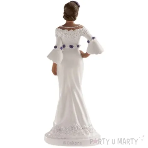 figurka na tort panna mloda elegancka dekora 16 cm