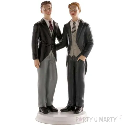 figurka na tort panowie mlodzi dekora 19 cm