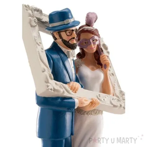 figurka na tort para mloda w ramce dekora 18 cm