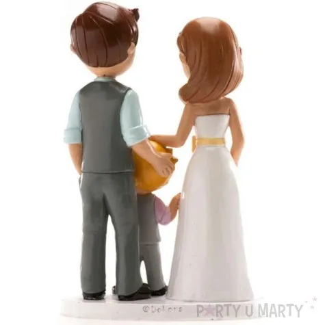 figurka na tort para mloda z synem dekora 16 cm