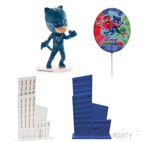 figurka na tort pj masks zestaw cat boy dekora