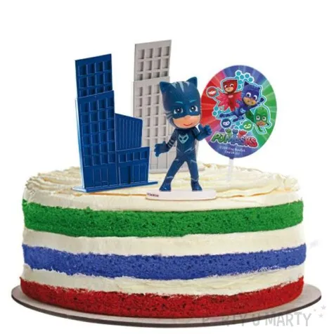figurka na tort pj masks zestaw cat boy dekora