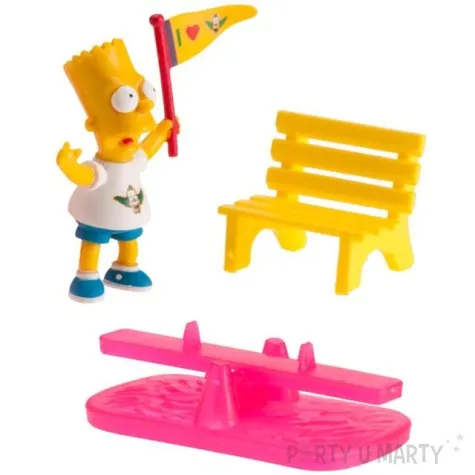 figurka na tort simpson zestaw dekora 3 szt