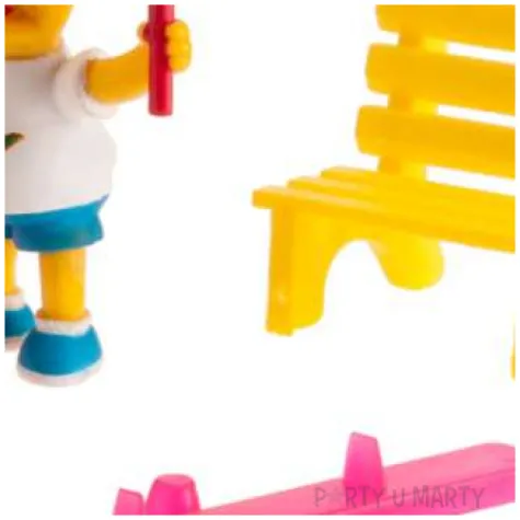 figurka na tort simpson zestaw dekora 3 szt