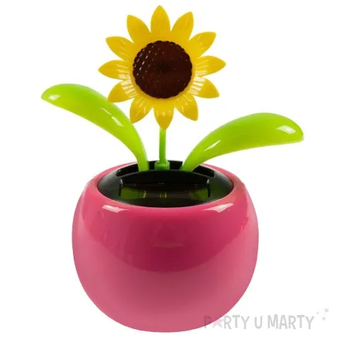 figurka solarna kwiatek slonecznik kiwaczek zolty arpex 11 x 7 x 5 cm