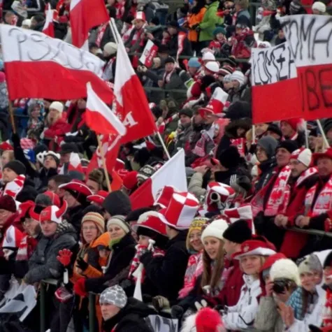 flaga narodowa polskiego kibica bialo czerwona funny fashion 150x90cm