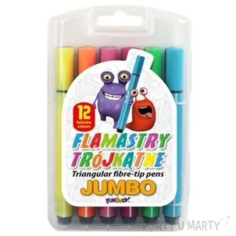 flamastry trojkatne mix fun joy 1 2 mm 12 szt