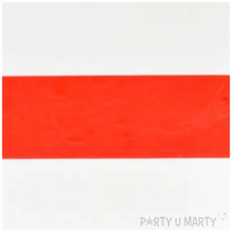 folia elektrostatyczna kibic bialo czerwona arpex 26 x 16 cm