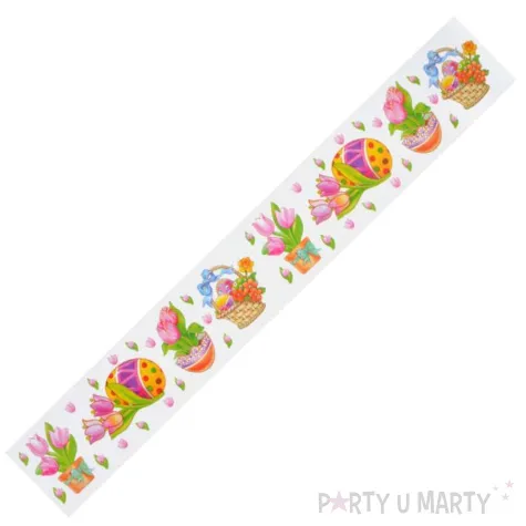 folia elektrostatyczna wielkanoc jajka i tulipany arpex 57 x 8 cm